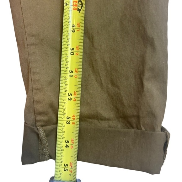 Hayden Women’s Olive Green Utility Jumpsuit Pockets Cotton Sleeveless Size Large - Picture 15 of 15